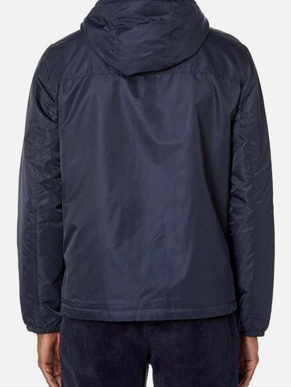 Men's Levi's Navy Hooded Coach Jacket with Sherpa Lining - Picture 2 of 8